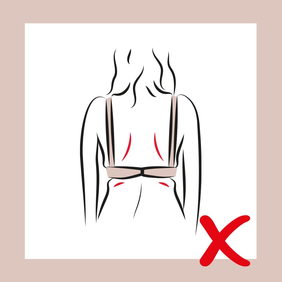 Backband too tight.